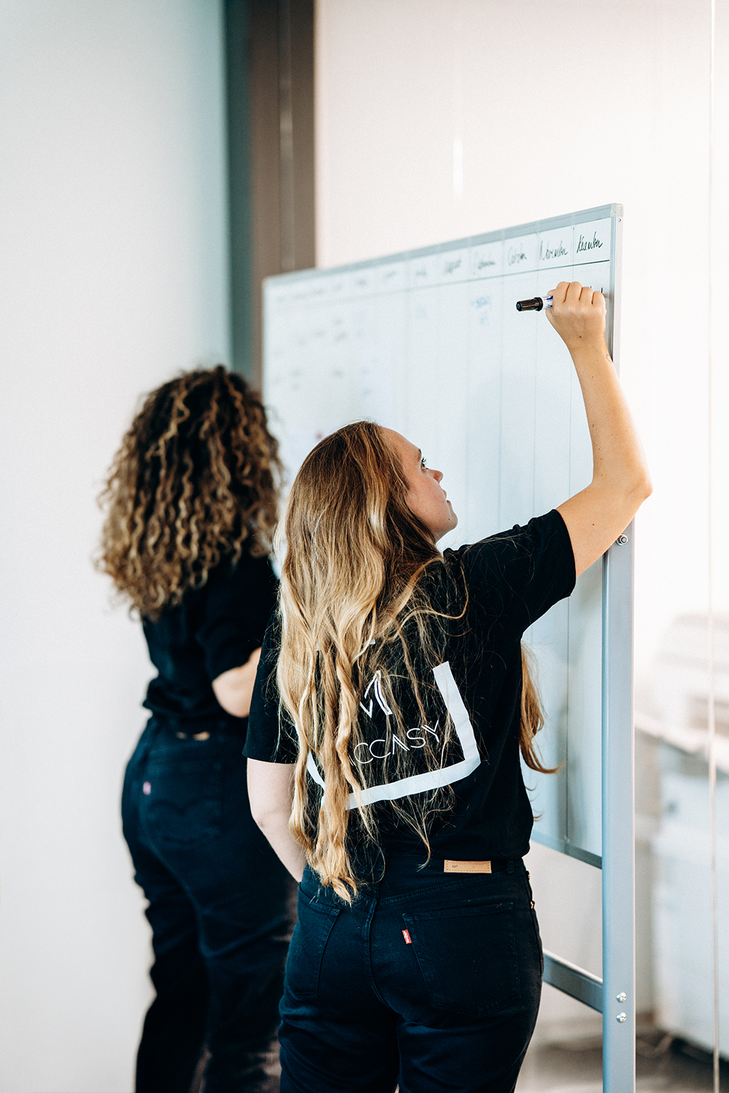 Maccasy brand strategy work at a creative desk